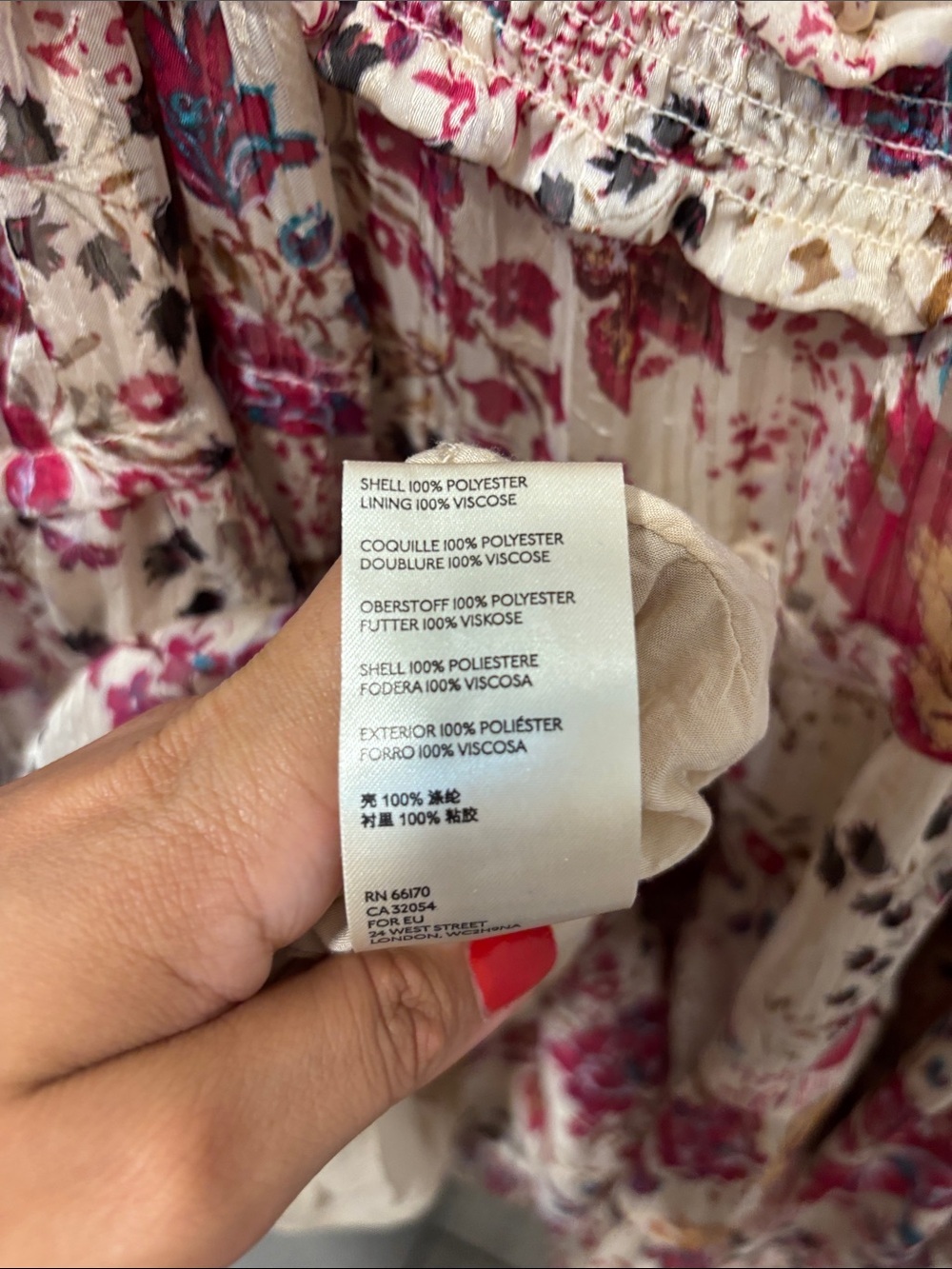 Free People Closer to the Heart Mini Dress Floral Tiered Ruffle Long Sleeve Boho - Picture 10 of 13